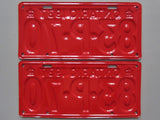 1937 YOM Clear Ontario License Plates