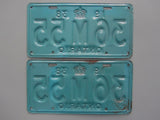 1938 YOM Clear Ontario License Plates