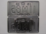 1939 YOM Clear Ontario License Plates