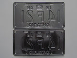 1939 YOM Clear Ontario License Plates