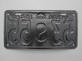 1946 YOM Clear Ontario License Plate