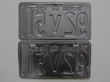 1950 YOM Clear Ontario License Plates