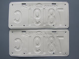 1954 YOM Clear Ontario License Plates