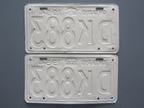 1954 YOM Clear Ontario License Plates