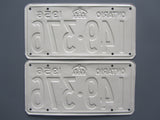 1956 YOM Clear Ontario License Plates
