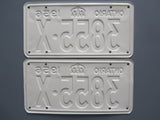 1956 YOM Clear Ontario License Plates