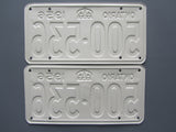 1956 YOM Clear Ontario License Plates
