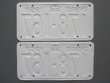 1958 YOM Clear Ontario License Plates