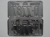 1959 YOM Clear Ontario License Plates