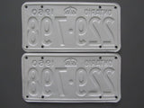 1960 YOM Clear Ontario License Plates