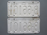 1960 YOM Clear Ontario License Plates