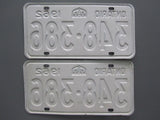 1962 YOM Clear Ontario License Plates
