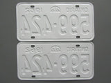 1962 YOM Clear Ontario License Plates