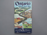1962 Ontario Official Government Road Map