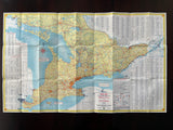 1962 Ontario Official Government Road Map