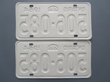 1964 YOM Clear Ontario License Plates