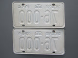 1964 YOM Clear Ontario License Plates
