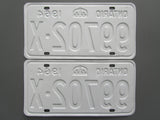1964 YOM Clear Ontario License Plates