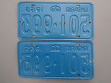 1965 YOM Clear Ontario License Plates