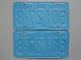 1965 YOM Clear Ontario License Plates