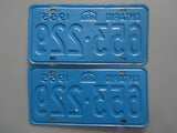 1965 YOM Clear Ontario License Plates