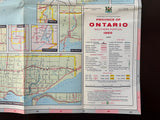 1965 Ontario Official Government Road Map