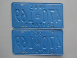 1968 YOM Clear Ontario License Plates