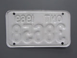 1969 YOM Clear Ontario Motorcycle License Plate