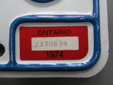 1974 Ontario License Plates