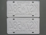 1976 Ontario License Plates