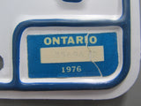 1976 Ontario License Plates