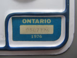 1976 Ontario License Plates