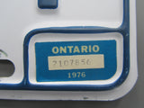 1976 Ontario License Plates