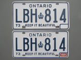 1977 Ontario License Plates