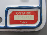 1977 Ontario License Plates