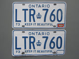 1977 Ontario License Plates