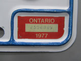 1977 Ontario License Plates