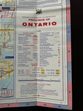 1972 Ontario Official Government Road Map