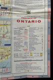 1972 Ontario Official Government Road Map
