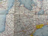 1965 Ontario Road Map - Supertest