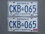 1974 Ontario License Plates