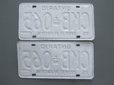 1974 Ontario License Plates