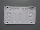 1975 YOM Clear Ontario Motorcycle License Plate