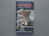 1967 Ontario Official Government Road Map