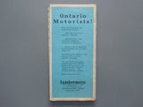 1958-59 Ontario Motor League Road Map