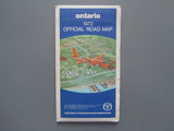 1972 Ontario Official Government Road Map