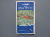 1972 Ontario Official Government Road Map