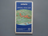 1972 Ontario Official Government Road Map