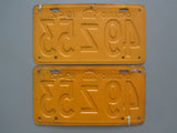 1942 YOM Clear Ontario License Plates