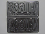 1936 YOM Clear Ontario License Plates